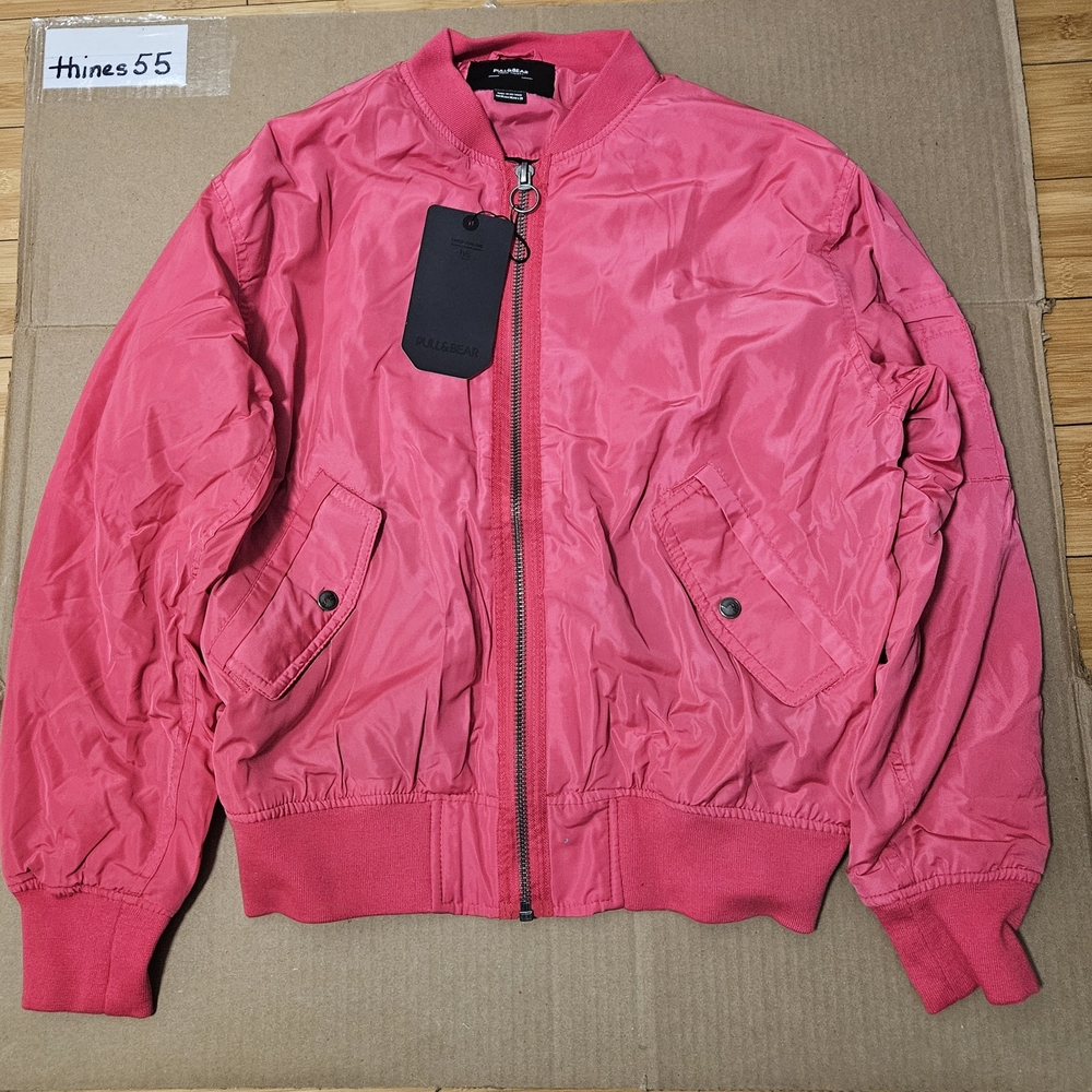 Pull&Bear Men's Bomber Puffer Jacket